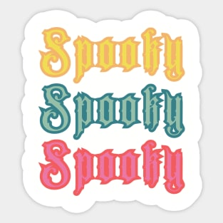 Halloween Retro Spooky Spooky Spooky Pastel Style Sticker